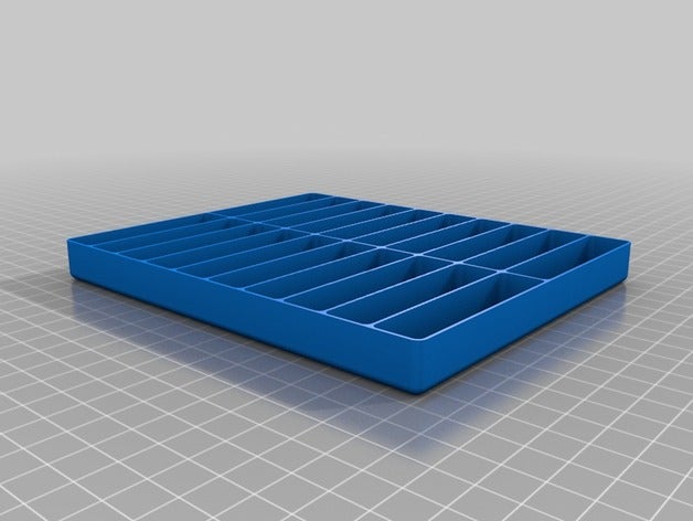 ic tray 25 in box Länge widerstände - Organisation kundengebundene 3D print model - Mito3D