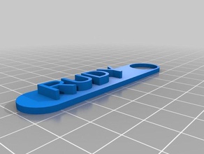 my customized name tag keychains 3d print model - Mito3D