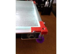 anet a8 adjustable glass holder 3d printer parts 3d print model - Mito3D