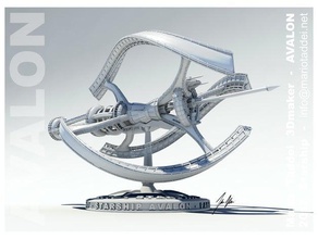 avalon starship Fahrzeuge Architektur demo mario Modell Film Drucker-demonstration scifi Skulptur Stern taddei 3d print model - Mito3D