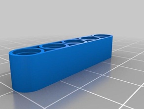 meine angepasste parametrische lego technic beam 3d-drucken kundengebundene 3d print model - Mito3D