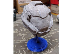 doom marine Helm stehen Skulpturen 4 doom4 doomguy stand 3d print model - Mito3D
