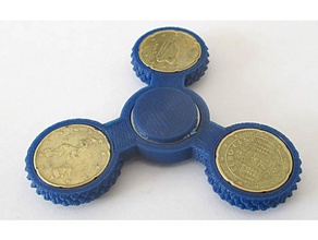 coin spinner mechanical toys ball bearing coins fidget skate 3d print model - Mito3D