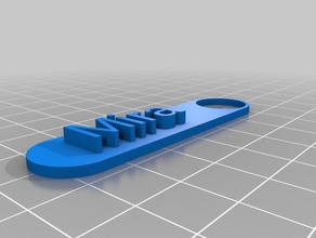 mira name tag keychains customized 3d print model - Mito3D
