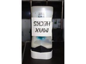 axe shower gel turner bathroom holder stand 3d print model - Mito3D