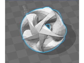 frattale sfera Stampa 3d prove palla il supporto supporta stampa di prova 3d print model - Mito3D