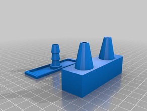 jatos de água 3 8 entalhe conector A impressão 3d 3d print model - Mito3D