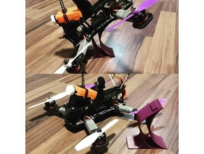 qav zmr drone fpv stand r c véhicules support de présentation fpv250 racer racing qav250 zmr250 3d print model - Mito3D