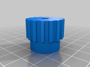 my custkkomized parametric pulley - lots tooth profiles 3d printer parts customized 3d print model - Mito3D