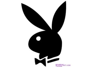 conejito de playboy art Logo en 3d bunny el logotipo conejo 3d print model - Mito3D