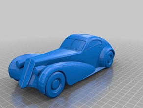 gta v z-type automotive classic car elegant gtav old sports 3d print model - Mito3D