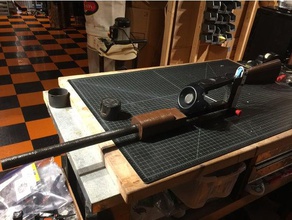 htc vive clazer vr clay simulator shotgun holder toy & game accessories controller 3d print model - Mito3D