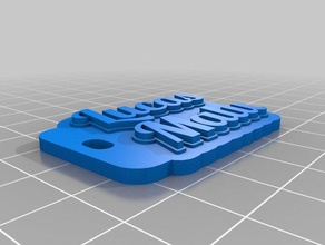 lucas malu chaveiros personalizado 3d print model - Mito3D