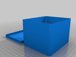 meu personalizados arredondado caixa 2 recipientes personalizado 3d print model - Mito3D