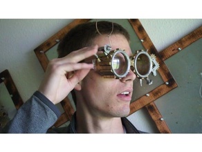 steampunk safety glasses 3d print model - Mito3D