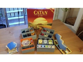 catan box cities knights + 6 players toys & games settlersofcatan settlers 3d print model - Mito3D