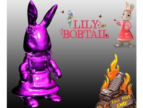 lily bobtail pierre lapin de la série sculptures les jeunes filles kids toy 3d print model - Mito3D