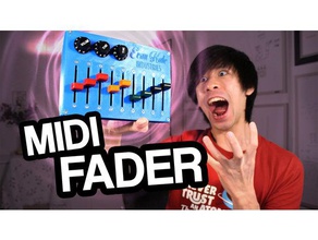 arduino midi fader audio controller mixer 3d print model - Mito3D