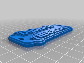 dylan impresionante llavero llaveros personalizado 3d print model - Mito3D