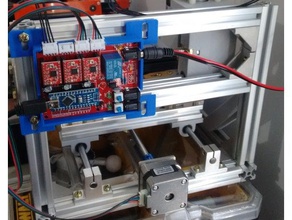 arduinocnc rampes cas pcb mount titulaires pièces arduino machine cnc routeur de d'enceinte 3d print model - Mito3D