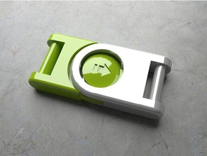 moderno circular de la hebilla diy del cinturón clip broche presión el supervivencia pulsera 3d print model - Mito3D