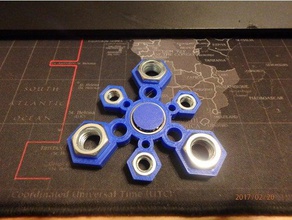 fidget la tuerca de cono - wingnut2k 4 juegos y juguetes mano spinner juguete 3d print model - Mito3D