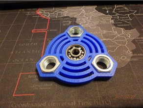fidget nut spinner - wingnut2k 8 toys & games hand toy 3d print model - Mito3D