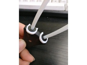 bowden tube locking clips 3d printer parts 3d print model - Mito3D