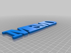 mémo-5mm sculptures personnalisé 3d print model - Mito3D