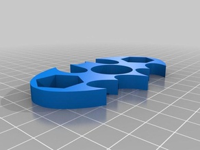 batman spinner hex La impresión en 3d de batarang logo símbolo fidget juguete 3d print model - Mito3D