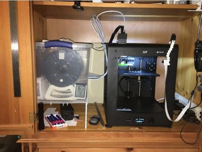 dry box-filament-control-maker ultimate 3d-drucken drybox trockene box filament-guide maker monoprice wanhao d6 duplicator 6 3d print model - Mito3D