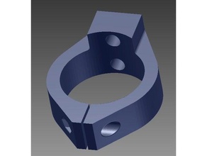 orientado extrusora titular kossel mini clon Impresora 3d de las piezas soporte delta impresora la extrusor el monte paso a motor montaje 3d print model - Mito3D