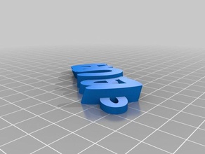 laura Schlüsselanhänger kundengebundene 3d print model - Mito3D