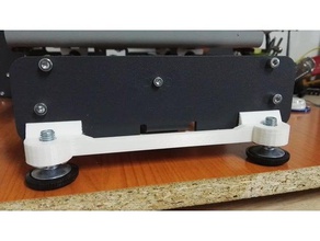 soporte frontal bq hephestos 2 Impressora 3d acessórios cama de nivelamento suporte nivelaci n 3d print model - Mito3D