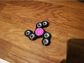 seis porca giratório tri fidget brinquedos & games spinner 3d print model - Mito3D