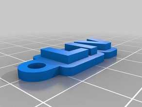 liv Anahtarlık özelleştirilmiş 3d print model - Mito3D