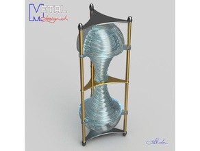 sablier billes toys & games machine marble race run track 3d print model - Mito3D