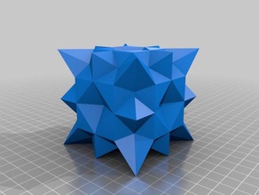 spikey cube thingy art spike thing 3d print model - Mito3D