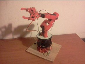 3d printed std servo robot arm rotary base robotics 3d print model - Mito3D