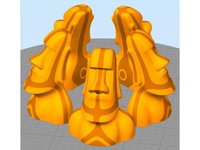 moai - çift ekstruzyon 3d baskı 3d print model - Mito3D
