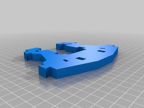 inmoov - homplatebacklow sola pieza la robótica modificaciones el robot 3d print model - Mito3D