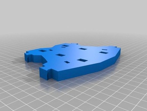 inmoov - homplatefront single piece robotics modifications robot 3d print model - Mito3D