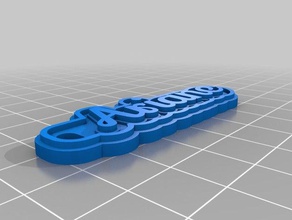 ariane keychains customized 3d print model - Mito3D