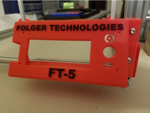 folger tech ft-5 ft-25 control panel cover 2004 lcd w 60 degree viewing angle 3d printer parts folgertech ft5 ft25 ft 25 5 3D print model - Mito3D