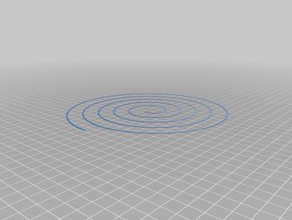 spiral - bed flatness test 3d printing 3d print model - Mito3D