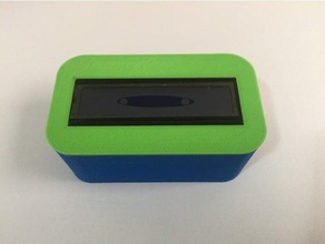 gabinete fot lcd 16x2 mochila eletrônica de caso display titular montagem cebola omega 3d print model - Mito3D