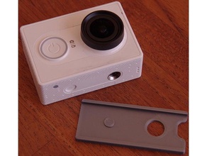 pod spacer xiaomi yi action cam camera tripod mount 3d print model - Mito3D