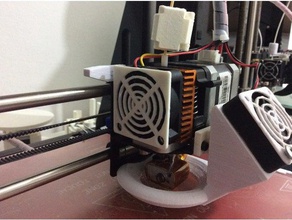 tampa da ventoinha geeetech extrusora Impressora 3d de peças fã 3d print model - Mito3D