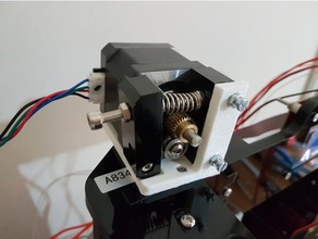anet a8 extruder motor bracket bowden setup 3d printer accessories 3d print model - Mito3D