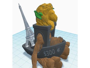 última impresión 3d La en de las pruebas 3dbenchy bebé groot benchy la torre eifel león yoda 3d print model - Mito3D